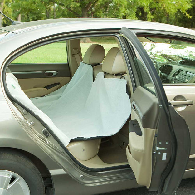 Bergan Hammock Style Car Seat Protector Deluxe Microfiber Gray 65.5" x 62" x 0.03" 