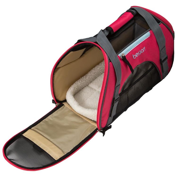 Bergan Pet Comfort Carrier Small Berry  16" x 8" x 11"