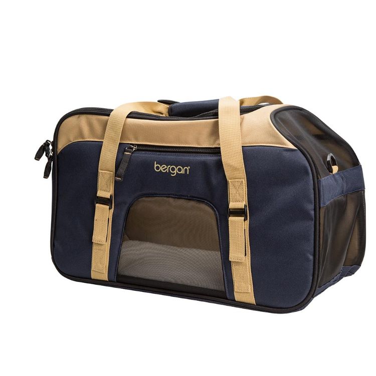 Bergan Pet Top Opening Comfort Carrier Large Navy 19" x 10" x 13" 