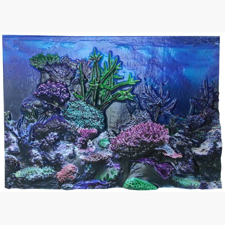 BioBubble 3D Background Coral Reef 20 gallons 24" x 12" 
