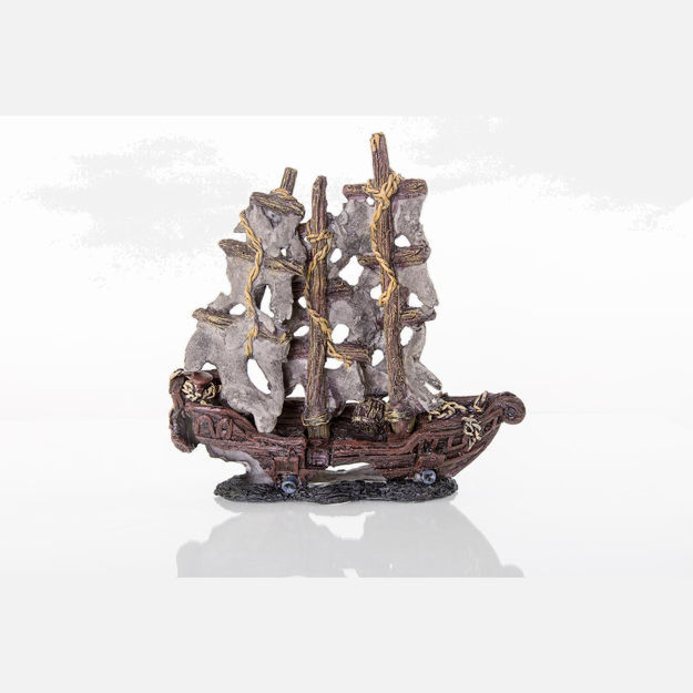 BioBubble Decorative Mystery Pirate Ship Small 9.5" x 4" x 4.75" 