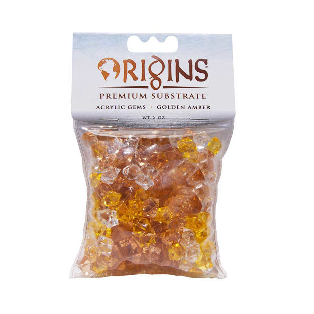 BioBubble Acrylic Gems 5 ounce bag Golden Amber