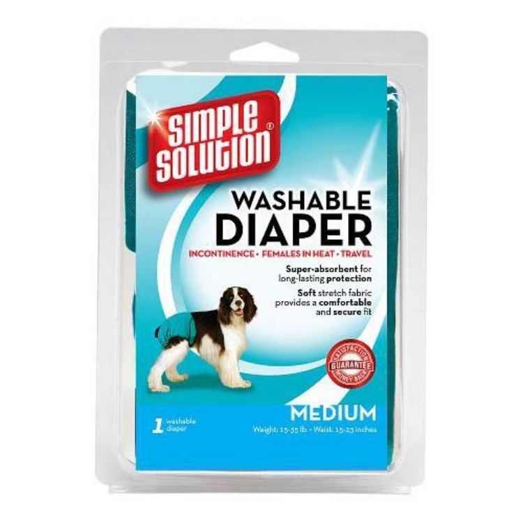 Simple Solution Dog Diaper Garment Medium Teal