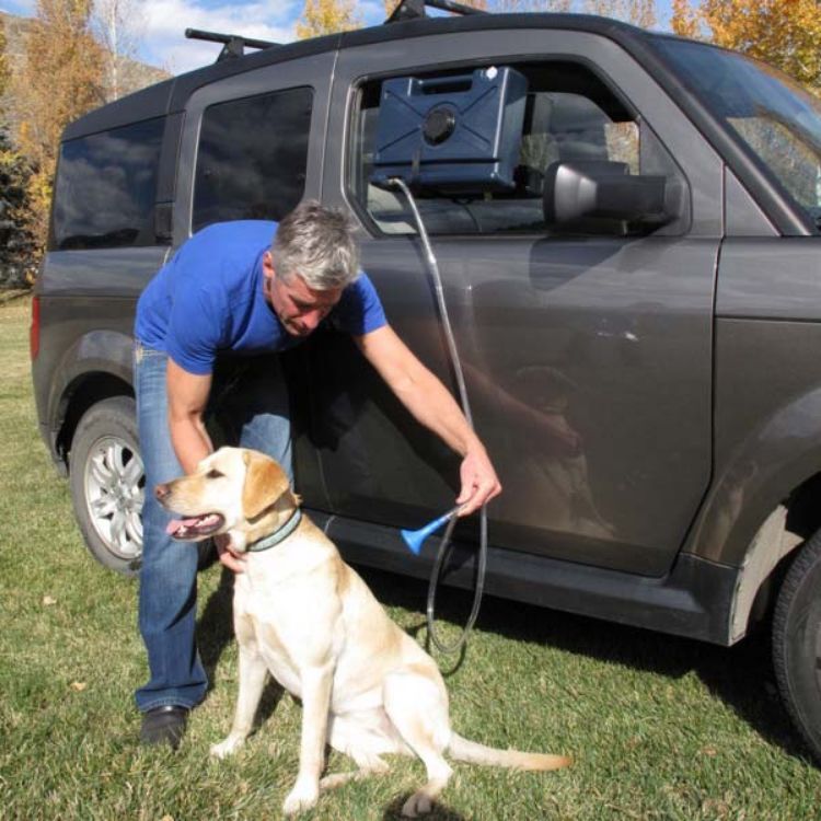 K9 Portable Shower Blue 14" x 10" x 4" 