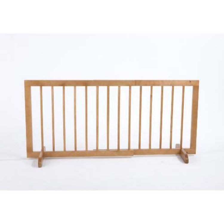 Cardinal Gates Step Over Free Standing Pet Gate Light Oak 28" - 51.75" x 20" 