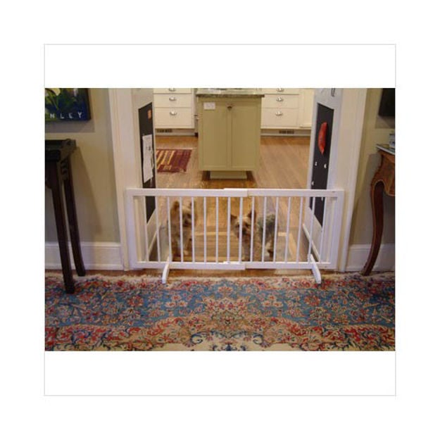 Cardinal Gates Step Over Free Standing Pet Gate White 28" - 51.75" x 20" 