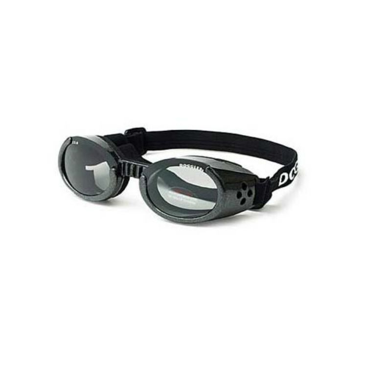 Doggles ILS Dog Sunglasses Extra Small Black / Smoke 