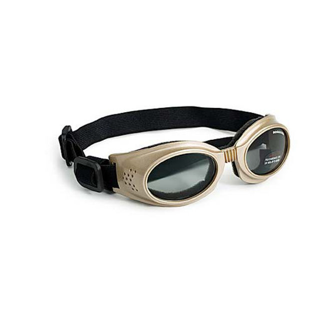 Doggles Originalz Dog Sunglasses Medium Chrome / Smoke 