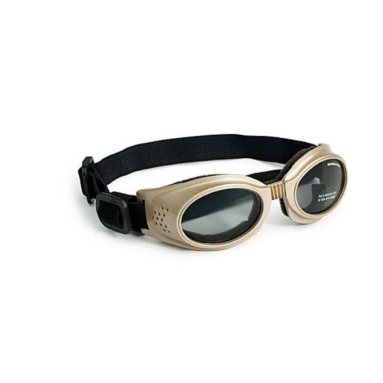 Doggles Originalz Dog Sunglasses Small Chrome / Smoke 