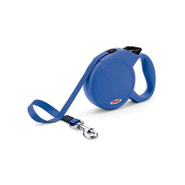 Flexi USA Durabelt Retractable Belt Leash 16 feet up to 77 lbs. Medium Blue 