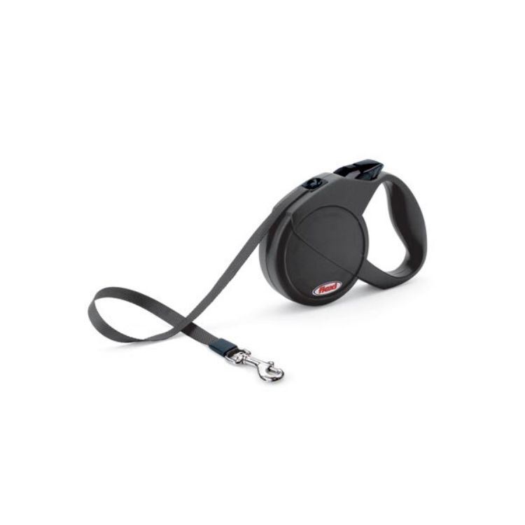 Flexi USA Durabelt Retractable Belt Leash 16 feet up to 44 lbs. Small Black 