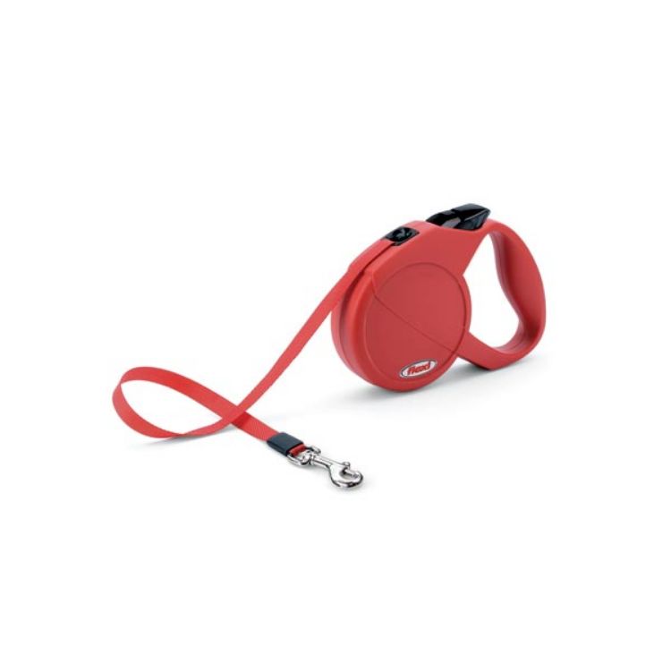 Flexi USA Durabelt Retractable Belt Leash 16 feet up to 44 lbs. Small Red 