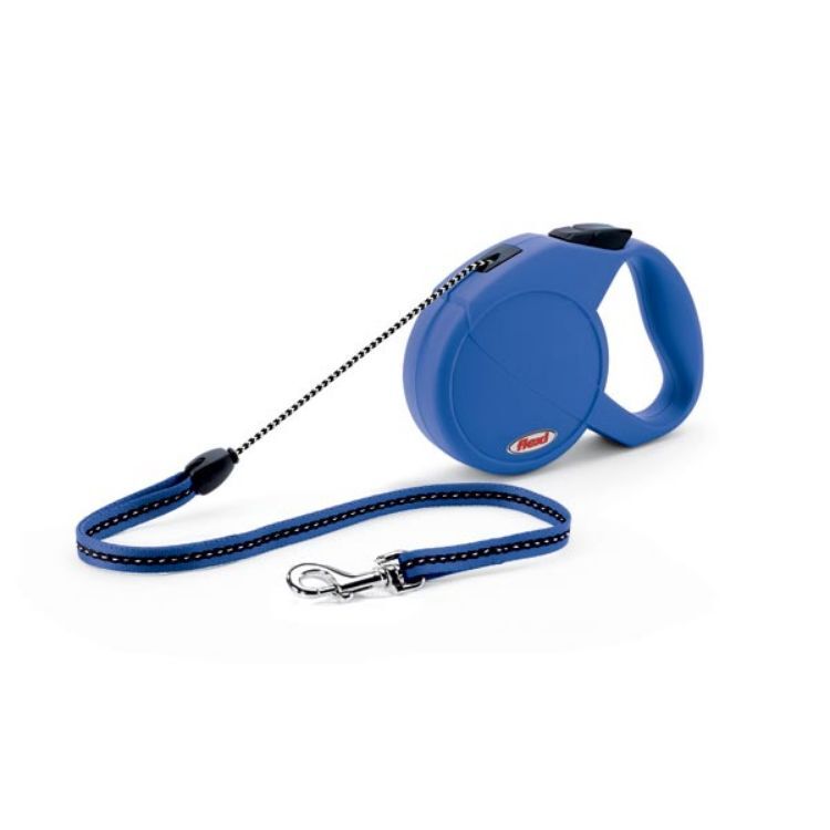 Flexi USA Explore Retractable Cord Leash 23 feet up to 44 lbs. Medium Blue 