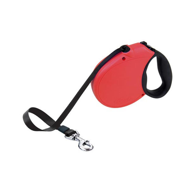 Flexi USA Freedom Softgrip Retractable Cord Leash 16 feet up to 110 lbs Large Red 