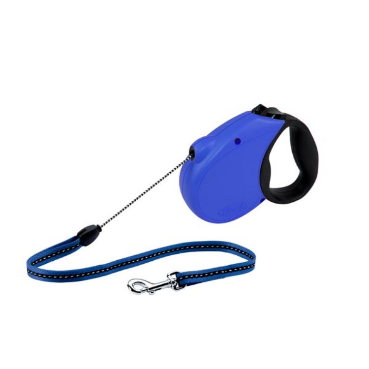 Flexi USA Freedom Softgrip Retractable Cord Leash 16 feet up to 44 lbs Medium Blue 