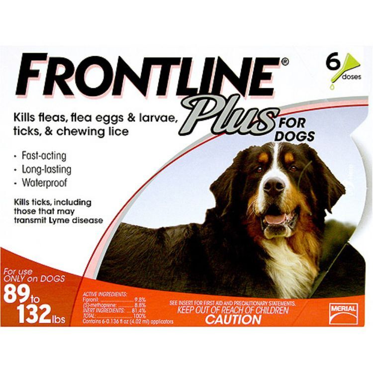 FrontlinePlus for Extra Large Dogs 89-132 lbs 6 Pack 