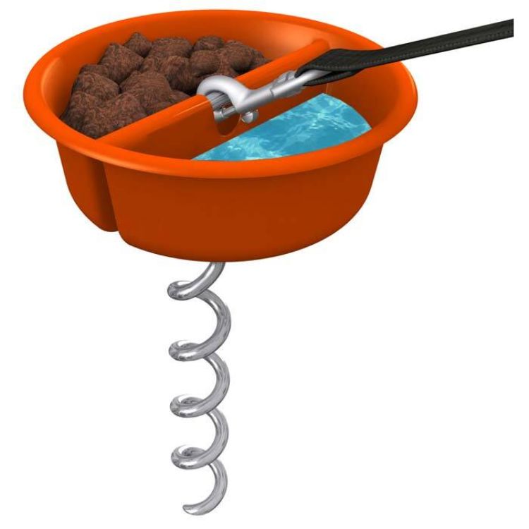 Hugs Pet Products Dog Better Tether Low Pro Orange 