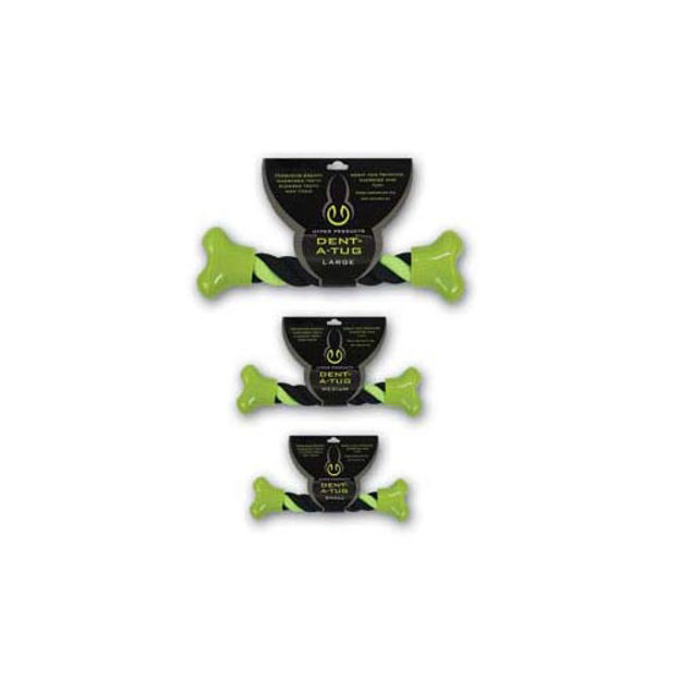 Hyper Pet Dent-A-Tug Dog Chew Toy Large Black / Green 