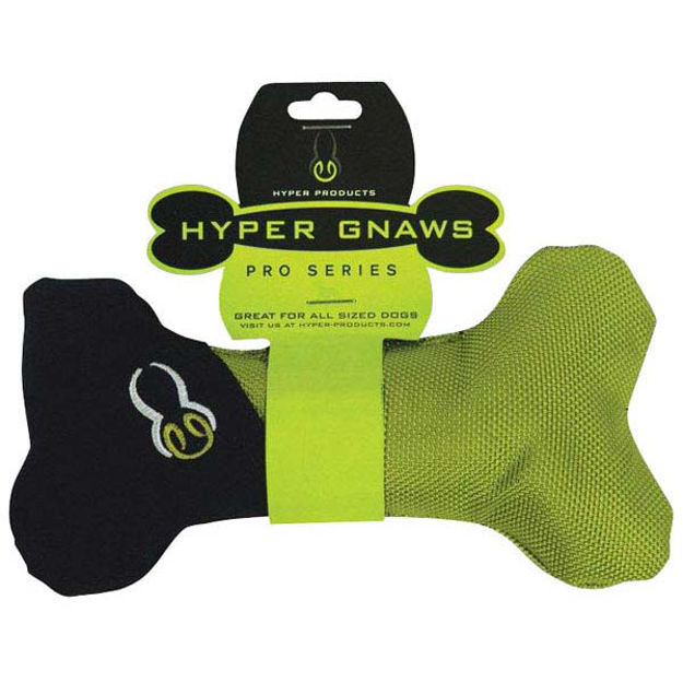 Hyper Pet Hyper Gnaws Big Bone Chew Toy Black / Green 
