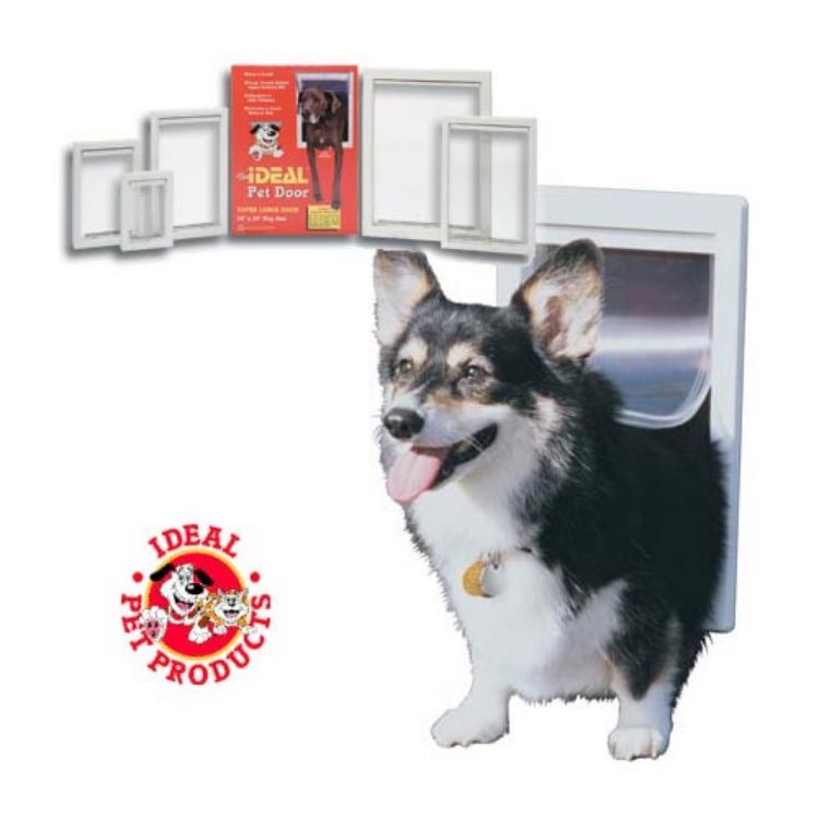 Ideal Original Pet Door Medium White 7" x 11.25"