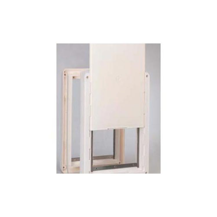 Ideal Ruff Weather Pet Door Medium White 7.25: x 13"