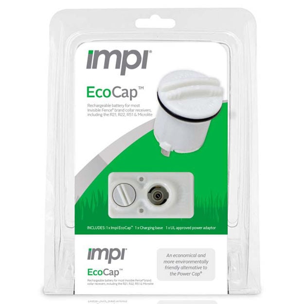 IMPI EcoCap Invisible Fence Compatible Battery and Charger White