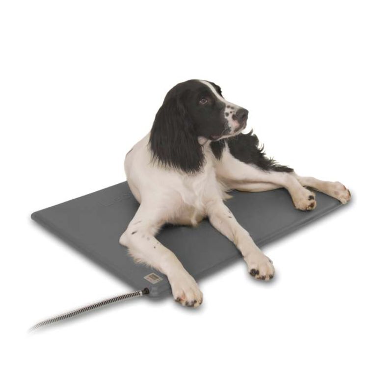 K&H Pet Products Deluxe Lectro-Kennel Large Gray 11.5" x 18" x 1.5"