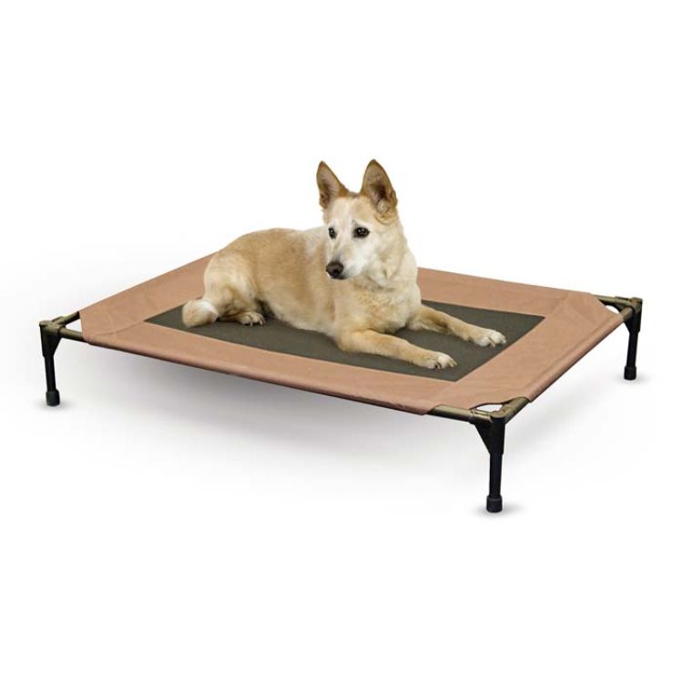 K&H Pet Products Pet Cot Medium Chocolate 25" x 32" x 7"