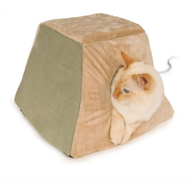 K&H Pet Products Thermo Kitty Cabin Sage 16" x 16" x 13" 