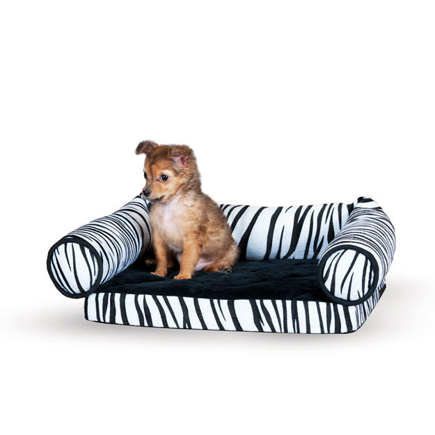 K&H Pet Products Lazy Lounger Cat Bed Zebra 14" x 16" x 5.5" 
