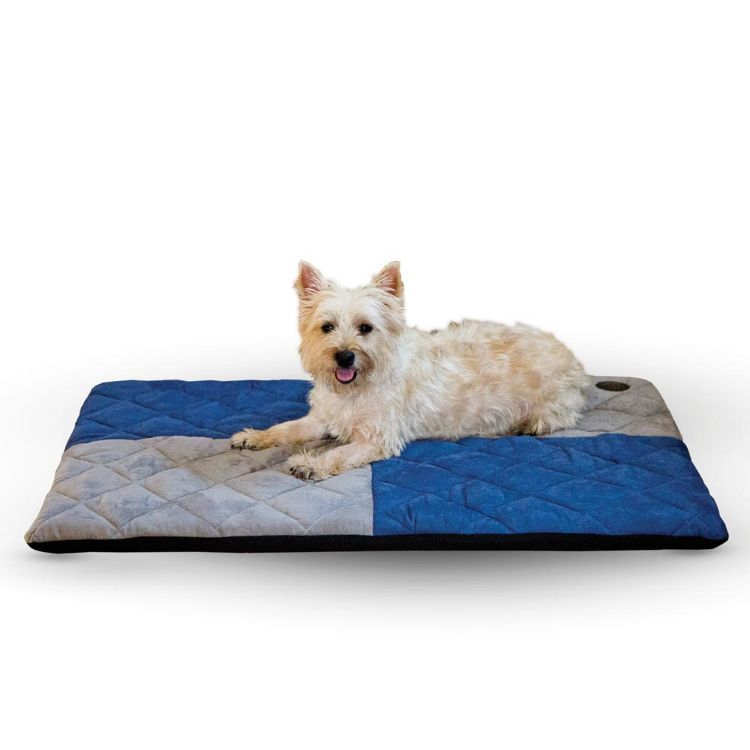 K&H Pet Products Quilted Memory Dream Pad 0.5" Large Blue / Gray 37" x 52" x 0.5" 