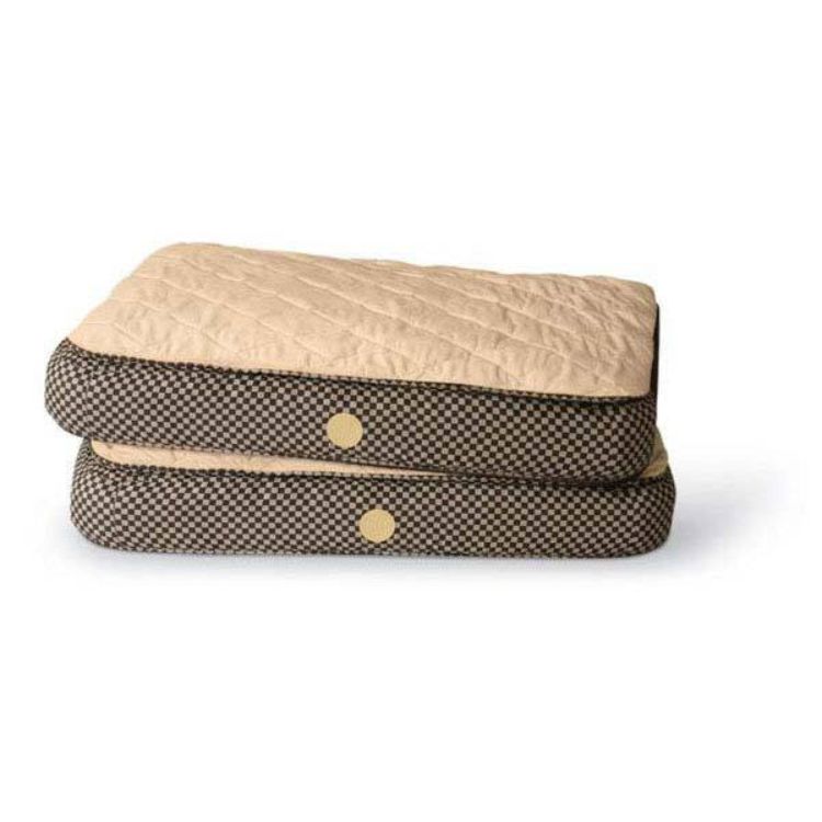 K&H Pet Products Feather Top Ortho Pet Bed Small Gray / Black 30" x 40" x 6.5" 