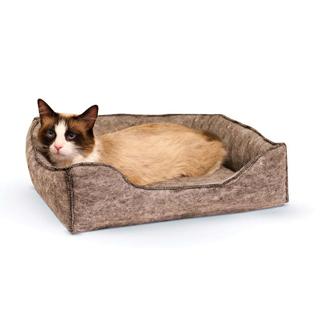K&H Pet Products Amazin' Kitty Lounge Sleeper Gray 13" x 17" x 3"