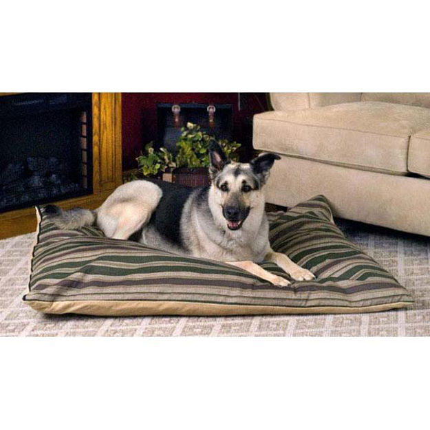 K&H Pet Products Single-Seam Pet Bed Classic Green / Brown 43" x 56" x 4" 