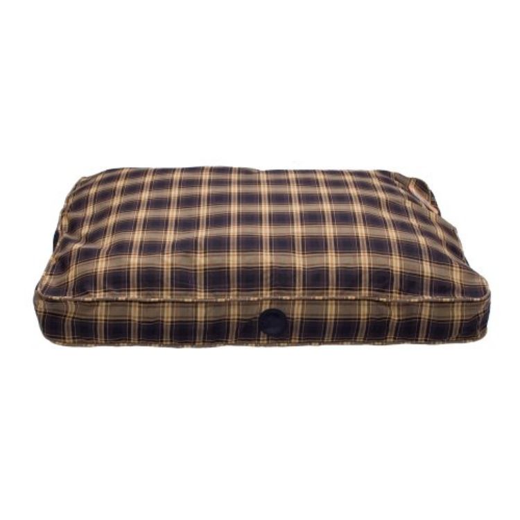 K&H Pet Products Classic Gusseted Pet Bed Medium Plum Plaid 32" x 46" x 4" 