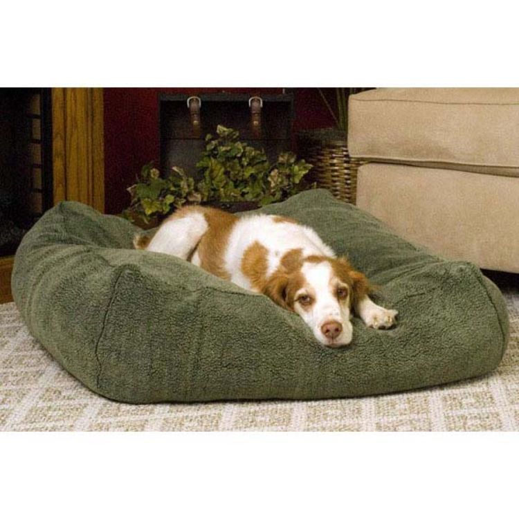 K&H Pet Products Cuddle Cube Pet Bed Medium Green 28" x 28" x 12" 