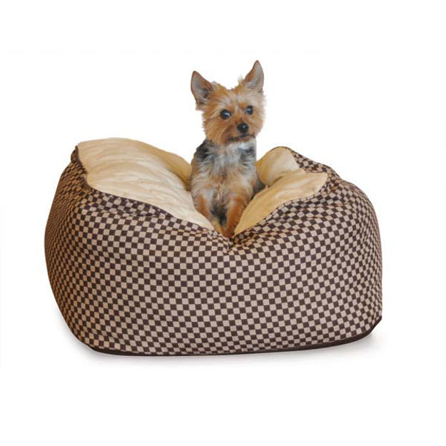 K&H Pet Products Cuddle Cube Pet Bed Large Green 32" x 32" x 12" 