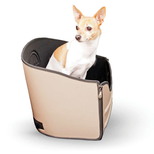 K&H Pet Products Mod Pet Safety Seat Tan 15" x 15" x 15" 