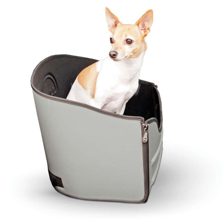 K&H Pet Products Mod Pet Safety Seat Gray 15" x 15" x 15" 