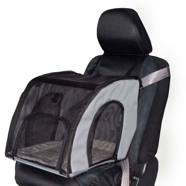 K&H Pet Products Pet Travel Safety Carrier Small Gray 17" x 16" x 15"