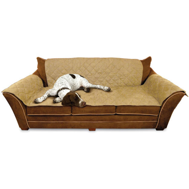K&H Pet Products Furniture Cover Couch Tan 26" x 70" seat, 42" x 88" back, 22" x 26" side arms 