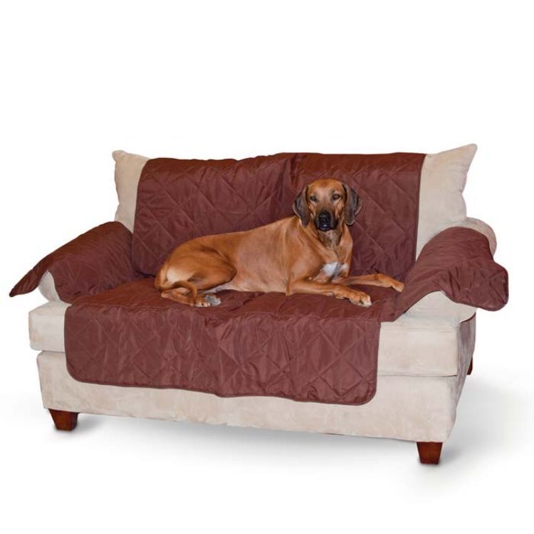 K&H Pet Products Economy Furniture Cover Couch Chocolate 75" x 108" x 0.25" 