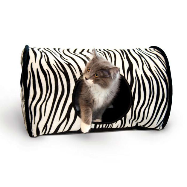 K&H Pet Products Kitty Camper Bed Zebra 13" x 18" x 10" 