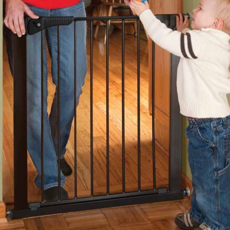 Kidco Gateway Pressure Mounted Pet Gate Black 29" - 37" x 29.5"