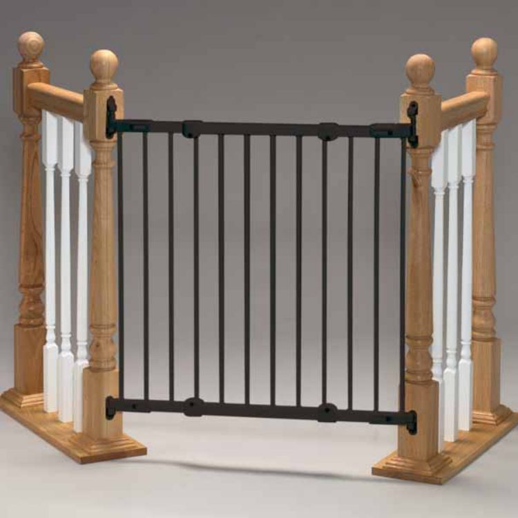 Kidco Angle Mount Safeway Wall Mounted Pet Gate Black 28" - 42.5" x 31"