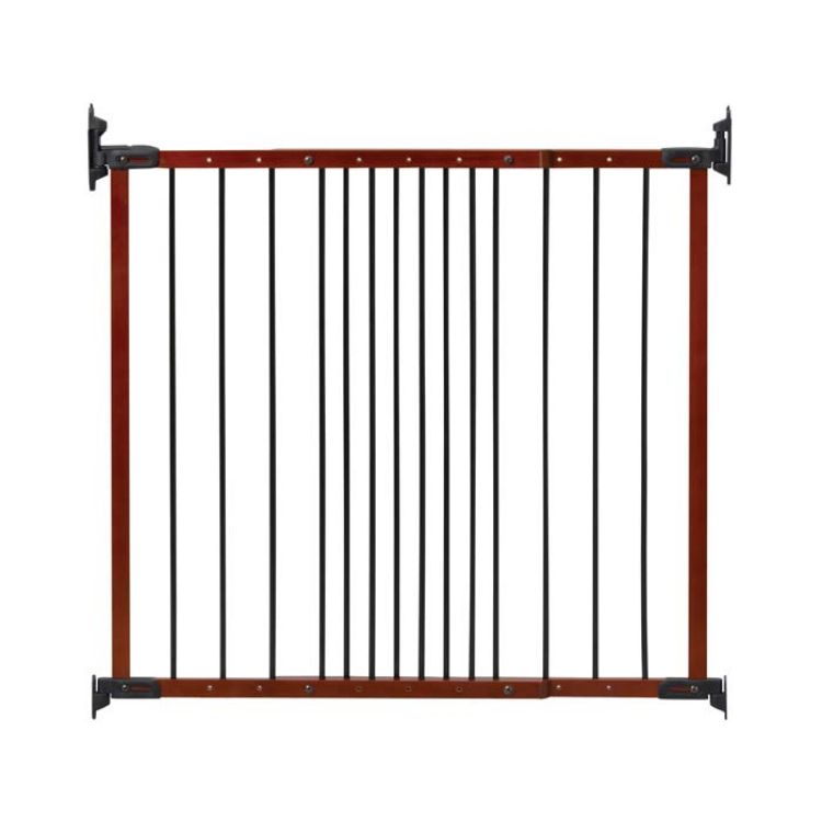 Kidco Designer Angle Mount Wall Mounted Safeway Pet Gate Cherry 28" - 42.5" x 31" 