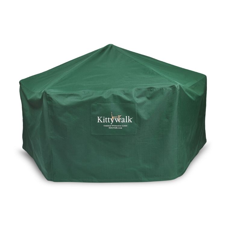 Kittywalk Outdoor Protective Cover for Kittywalk Gazebo Green 70" x 70" 38"