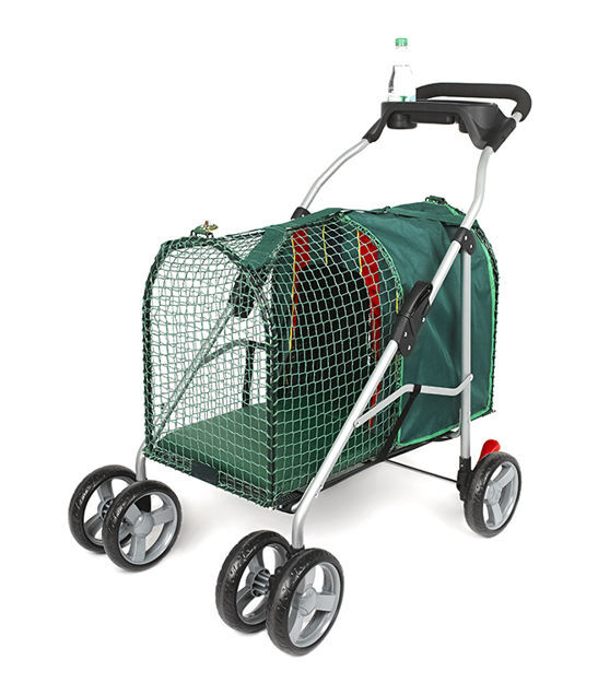 Kittywalk Emerald Pet Stroller Green 26” x 14” x 35.5" 