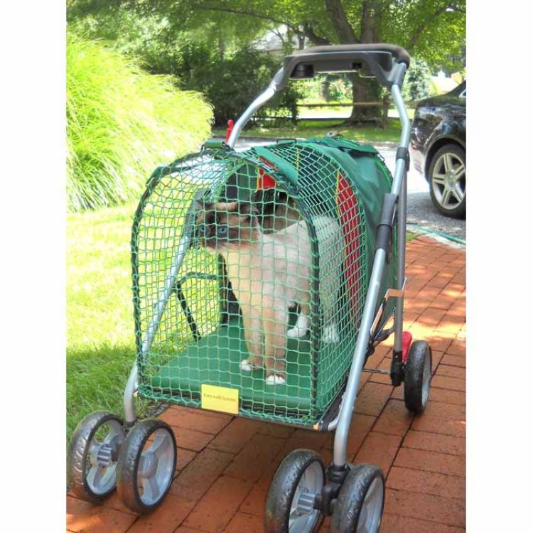 Kittywalk Emerald Pet Stroller SUV Green 31” x 16” x 37.5" 