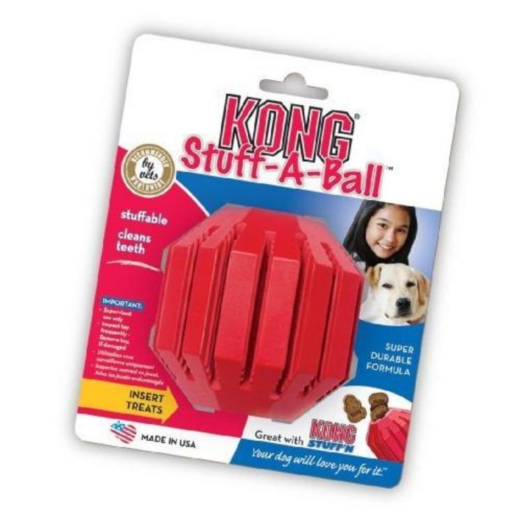 Kong Stuff-A-Ball Dog Toy Extra Large Red 8.5" x 7" x 4"   